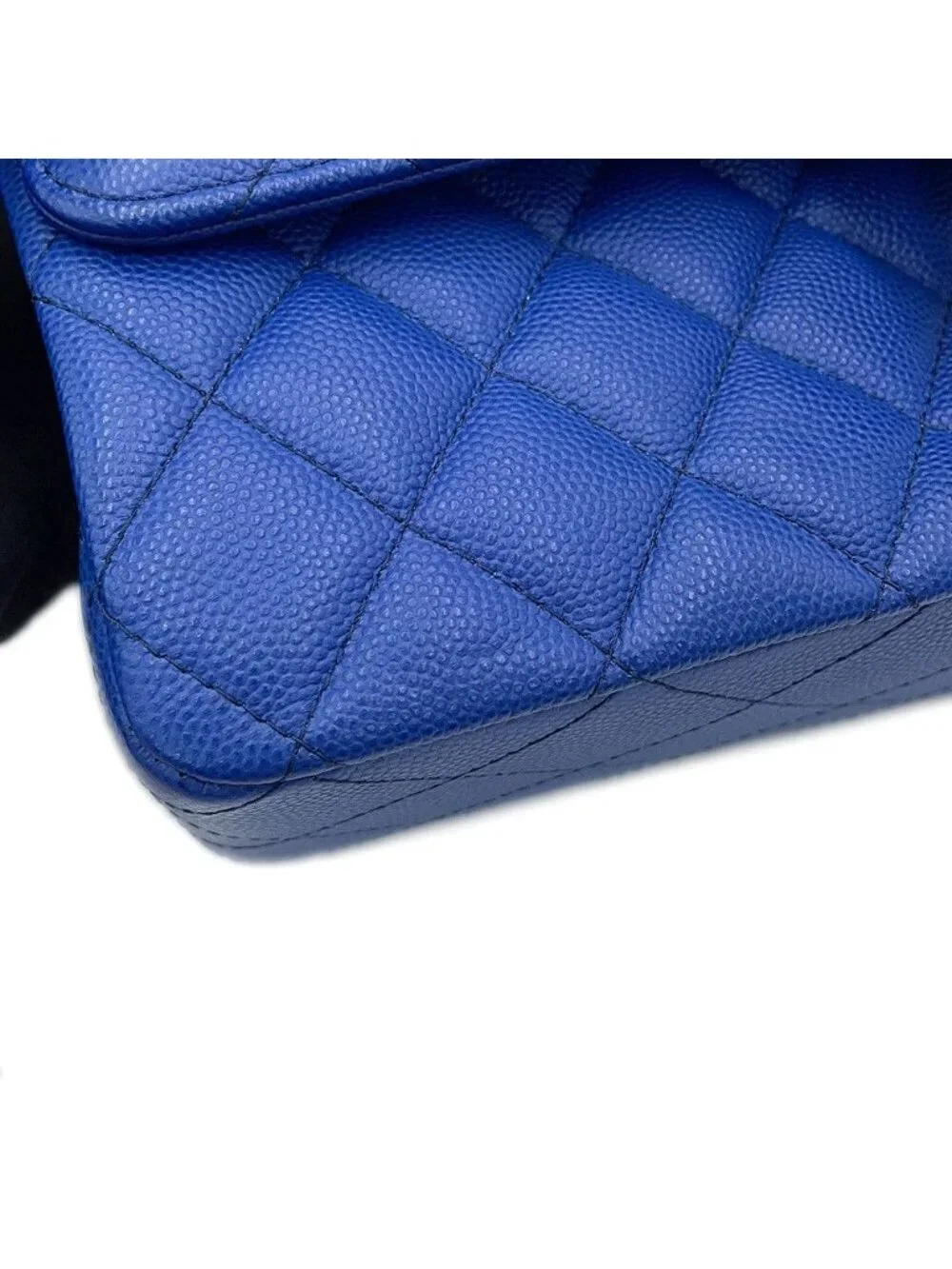 Chanel Chain Shoulder Bag Quilted 25 CC Logo Double Caviar Leather